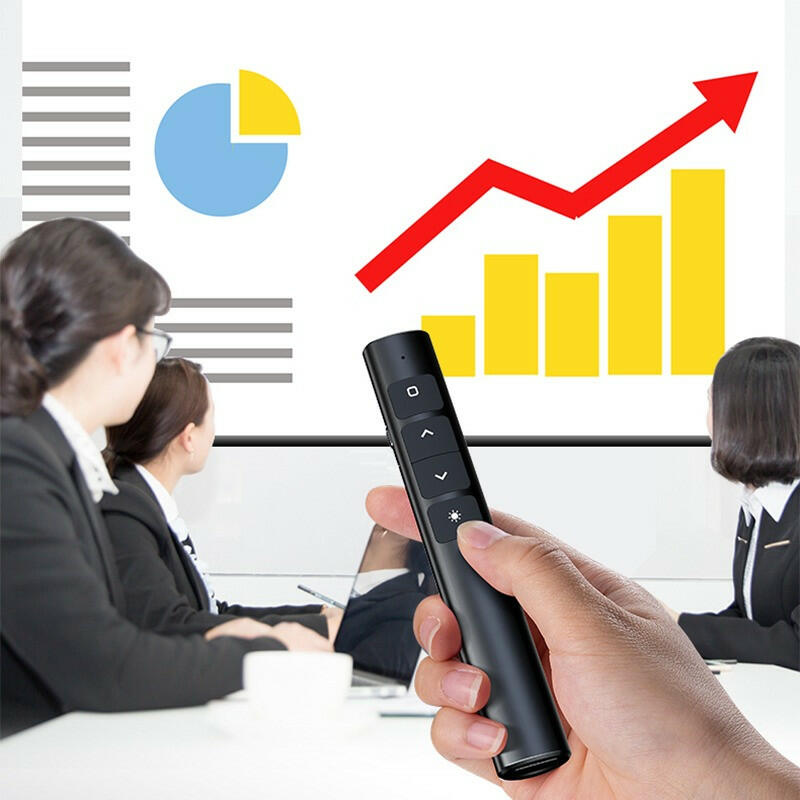 ريموت كنترول مع مؤشر ليزر للتحكم بشرائح البوربوينت للمعلمين قابل للشحن